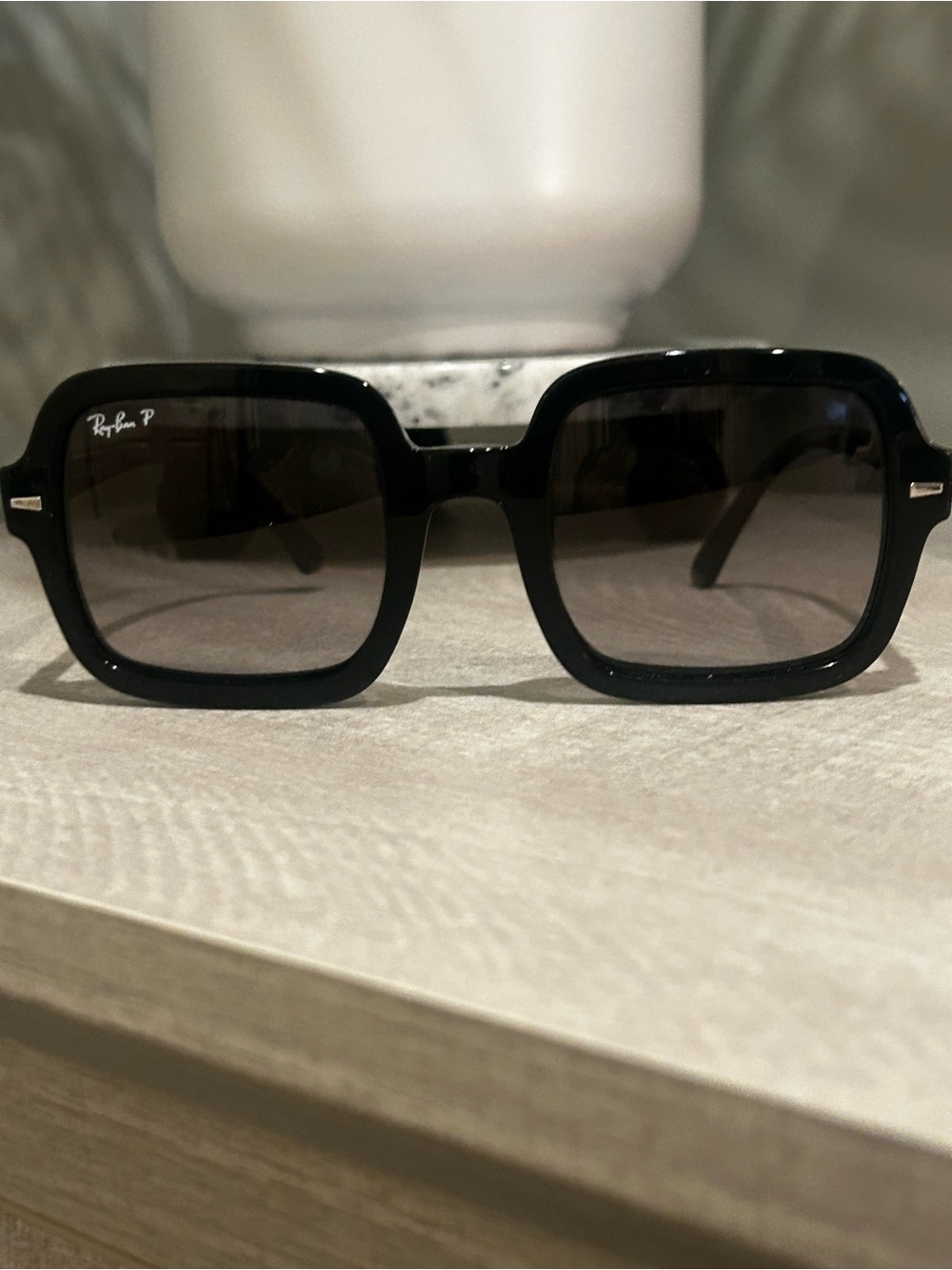 Ray-Ban Black Square Gradient Sunglasses